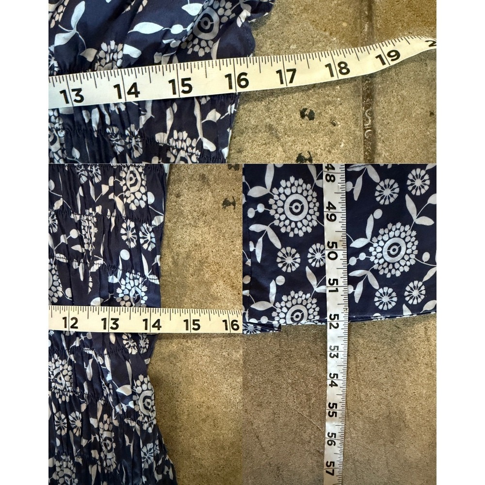 Hyacinth House Tuckernuck Keeley Smocked Cotton Floral Maxi Dress Womens M Med - Picture 10 of 10